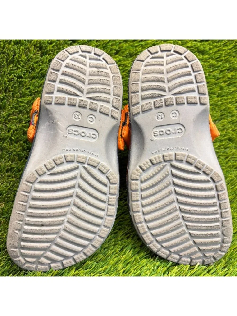 Crocs Classic Clog x Naruto Shippuden Boys Size 13C Orange Beach Outdoor Sandals